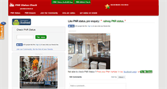 Desktop Screenshot of pnrstatuscheck.in